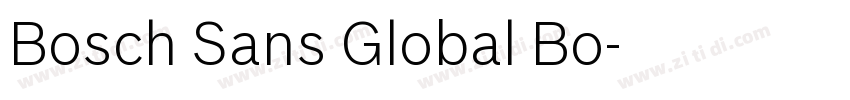 Bosch Sans Global Bo字体转换
